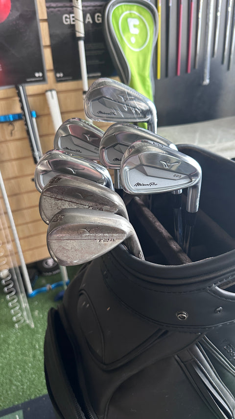 Mizuno Pro 223 Irons 6-PW+ T24 Raw 56/60 Wedges